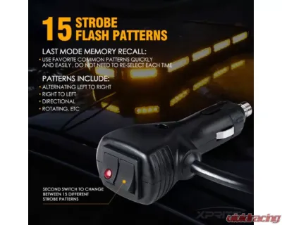 Xprite 27inch Blue Professional Emergency Rooftop Strobe LED Light Bar | Black Hawk Series - SL-B419-27IN-G1-B