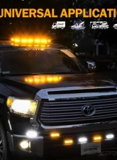 Xprite 27inch Blue Professional Emergency Rooftop Strobe LED Light Bar | Black Hawk Series                                     - SL-B419-27IN-G1-B - Image 6