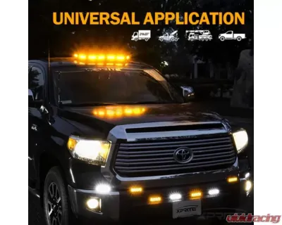 Xprite 27inch Blue Professional Emergency Rooftop Strobe LED Light Bar | Black Hawk Series - SL-B419-27IN-G1-B