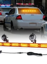 Xprite 26inch Amber Controller COB LED 6 Series Traffic Advisor Strobe Light Bar                                     - TAL-COB-G1-6-Y - Image 10