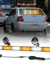 Xprite 26inch Amber Controller COB LED 6 Series Traffic Advisor Strobe Light Bar                                     - TAL-COB-G1-6-Y - Image 8