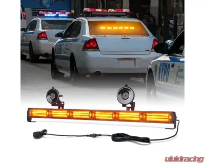 Xprite 26inch Red | Blue Controller COB LED 6 Series Traffic Advisor Strobe Light Bar - TAL-COB-G1-6M-RB
