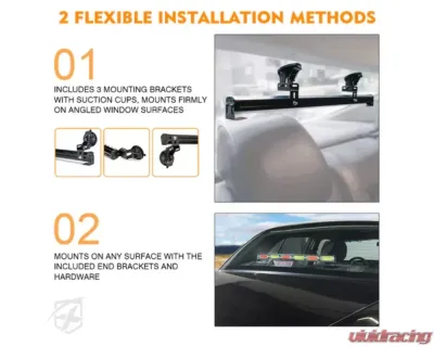 Xprite 26inch White | Amber Controller COB LED 6 Series Traffic Advisor Strobe Light Bar - TAL-COB-G1-6M-WY