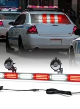 Xprite 26inch White | Amber Controller COB LED 6 Series Traffic Advisor Strobe Light Bar                                     - TAL-COB-G1-6M-WY - Image 10