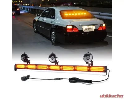 Xprite 31inch Red | Blue LED 7 Series Traffic Advisor Strobe Light Bar Controller COB - TAL-COB-G1-7M-RB