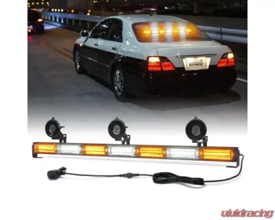 Xprite 31inch Red | Blue LED 7 Series Traffic Advisor Strobe Light Bar Controller COB - TAL-COB-G1-7M-RB