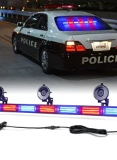 Xprite 31inch Red | Blue LED 7 Series Traffic Advisor Strobe Light Bar Controller COB                                     - TAL-COB-G1-7M-RB - Image 9