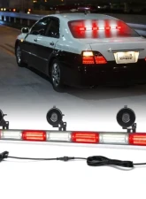 Xprite 31inch Red | Blue LED 7 Series Traffic Advisor Strobe Light Bar Controller COB                                     - TAL-COB-G1-7M-RB - Image 10