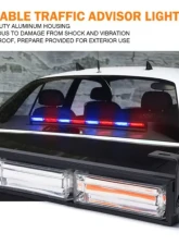 Xprite 35inch White | Amber Controller COB LED 8 Series Traffic Advisor Strobe Light Bar                                     - TAL-COB-G1-8M-WY - Image 4