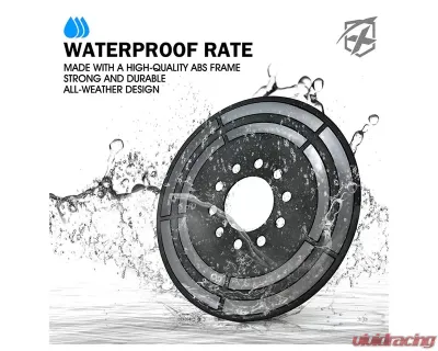 Xprite RGB Dual Ring Spare Tire Brake Light Jeep Wrangler JK | JL 2007+ - TL-JK-WHEEL-G7