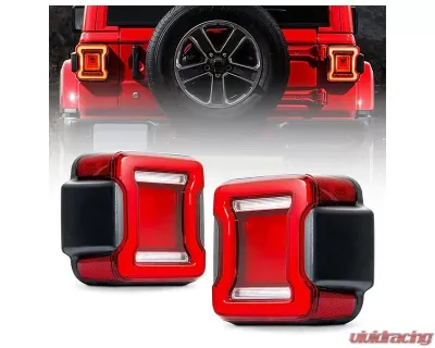 Xprite Infinity Series Taillights Jeep Wrangler JL 2018+ - TL-JL-SMK-G2