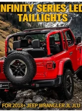 Xprite Infinity Series Taillights Jeep Wrangler JL 2018+                                     - TL-JL-SMK-G2 - Image 2