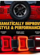Xprite Infinity Series Taillights Jeep Wrangler JL 2018+                                     - TL-JL-SMK-G2 - Image 3