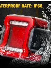 Xprite Infinity Series Taillights Jeep Wrangler JL 2018+                                     - TL-JL-SMK-G2 - Image 5