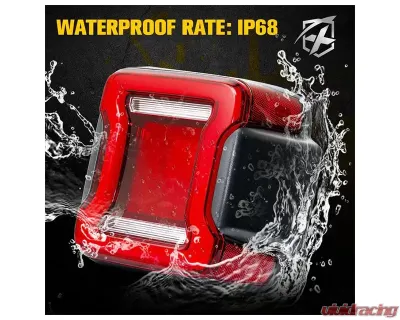 Xprite Infinity Series Taillights Jeep Wrangler JL 2018+ - TL-JL-SMK-G2
