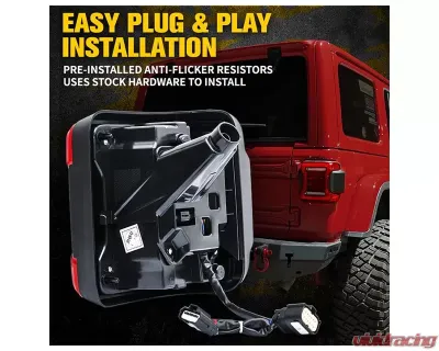 Xprite Infinity Series Taillights Jeep Wrangler JL 2018+ - TL-JL-SMK-G2