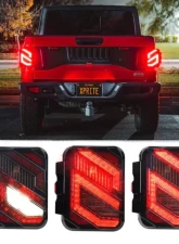 Xprite LED Tail Lights | Savage Series Jeep Gladiator JT 2020-2023                                     - TL-JT-G1-SMK - Image 3