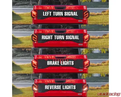 Xprite LED Tail Lights | Savage Series Jeep Gladiator JT 2020-2023 - TL-JT-G1-SMK