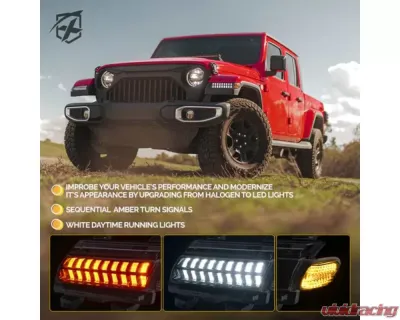 Xprite 6 Pin Signal and Daytime Running Light  Jeep Wrangler JL |JLU 2018-2023 - TS-JL-SMK-G1