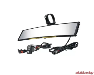 Xprite 17inch UTV Rear View Center Mirror for 1.75inch to 2inch Rollbars | Valiant Series Product Number UTV-CM-G17-17IN - UTV-CM-G17-17IN