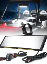 Xprite 9inch Curved UTV Rear View Mirror with LED Lights | Spirit Series                                     - UTV-CM-G17-9IN - Image 5