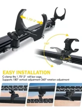 Xprite SL Series 25.5" Slim LED Rear Chase Light Bar Red/White/Amber/Red                                     - UTV-RSL-G15-RWYR - Image 4