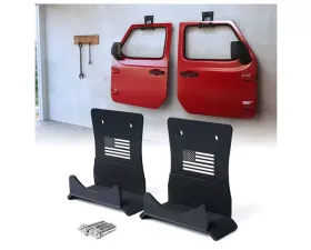 Xprite Wall Mount Storage 2 Door Hangers Jeep Wrangler 1976-2022