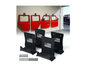 Xprite Wall Mount Storage 4 Door Hangers Jeep Wrangler 1976-2022
