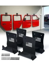 Xprite Wall Mount Storage 4 Door Hangers Jeep Wrangler 1976-2022                                     - WLB-0053-4D-FLAG - Image 6