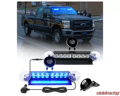 Xprite Emergency Dash Strobe Lights Blue - WSL-G3-8IN-B