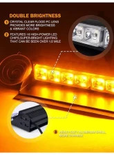 Xprite Emergency Dash Strobe Lights Red/Blue                                     - WSL-G3-8IN-RB - Image 2