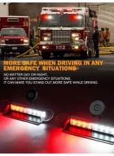 Xprite Emergency Dash Strobe Lights Red/Blue                                     - WSL-G3-8IN-RB - Image 4