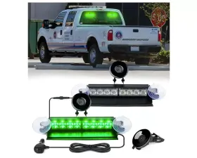 Xprite Emergency Dash Strobe Lights Green