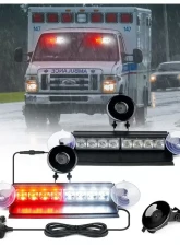 Xprite Emergency Dash Strobe Lights White/Red                                     - WSL-G3-8IN-WR - Image 5