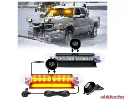 Xprite Emergency Dash Strobe Lights Amber - WSL-G3-8IN-Y