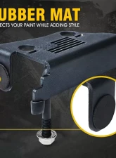 Xprite Front Foot Pegs with Jeep Flag Grille Jeep Wrangler JK 2007-2018                                     - ZS-0029-JK-FLAG - Image 3