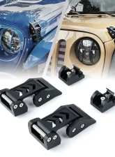 Xprite Black Aluminum Hood Latch Kit Jeep Wrangler JK | Jeep Wrangler JL 2007+                                     - ZS-0104 - Image 5