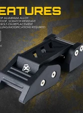 Xprite Black Aluminum Hood Latch Kit Jeep Wrangler JK | Jeep Wrangler JL 2007+                                     - ZS-0104 - Image 2