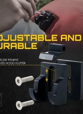 Xprite Black Aluminum Hood Latch Kit Jeep Wrangler JK | Jeep Wrangler JL 2007+                                     - ZS-0104 - Image 3