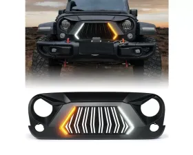 Xprite Jeep Grille with Turn Signal Lights Jeep Wrangler JK