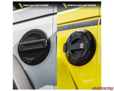 Xprite Bedrock Series Gas Cap Cover Without Key Latch Jeep Wrangler JL 2018+ - ZS-0133-JL-G1