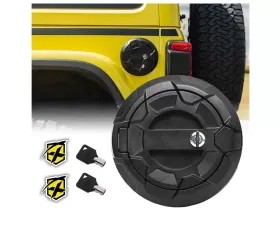 Xprite Bedrock Series Gas Cap Cover w/ Key Latch Jeep Wrangler JL 2018+