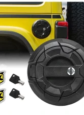 Xprite Bedrock Series Gas Cap Cover w/ Key Latch Jeep Wrangler JL 2018+                                     - ZS-0133-JL-G3 - Image 7