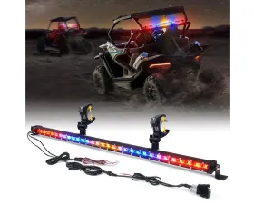 Xprite USA 32" Slim LED Rear Chase Light Bar | SL Series Red/Blue/Amber/Blue/Red
