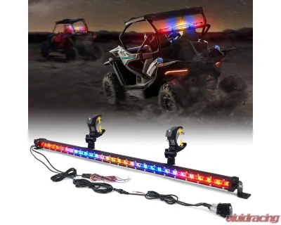 Xprite USA 32" Slim LED Rear Chase Light Bar | SL Series Red/Amber/White/Blue/Red - UTV-RSL-G14-RYWBR