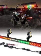 Xprite USA 32" Slim LED Rear Chase Light Bar | SL Series Red/Amber/White/Green/Red                                     - UTV-RSL-G14-RYWGR - Image 4