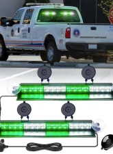 Xprite USA Windshield Dash Strobe Lights White/Green                                     - WSL-G3-16IN-WG - Image 6