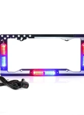 Xprite USA License Plate Strobe Lights Red/Blue                                     - LPF-UNI-G1M-RB - Image 4