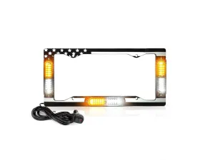 Xprite USA License Plate Strobe Lights White/Amber