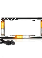 Xprite USA License Plate Strobe Lights White/Amber                                     - LPF-UNI-G1M-WY - Image 4